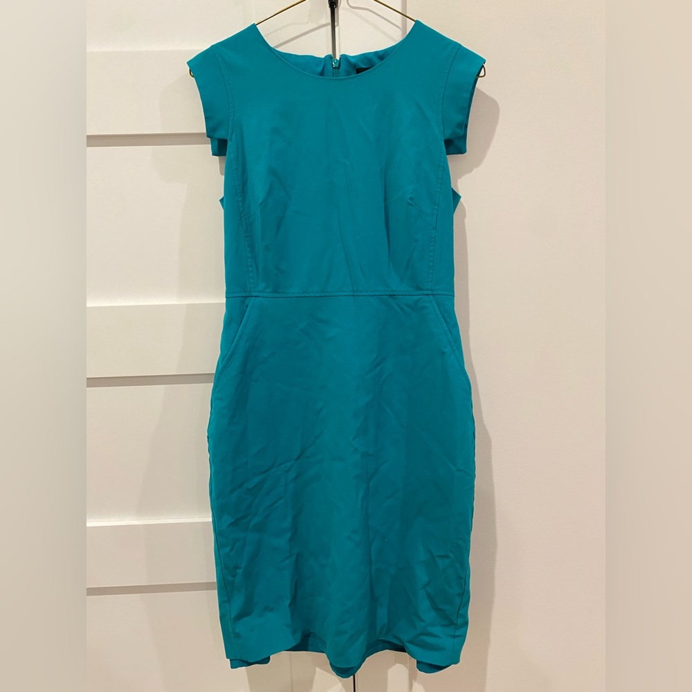 J. Crew Vibrant Teal Mini Dress